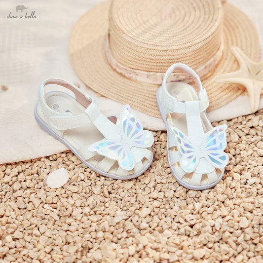 Girls Sandals Cool Anti-slip Children Summer Shoes Beach Protect Toes Soft Casual Sandal Butterfly Outdoors DB2262315