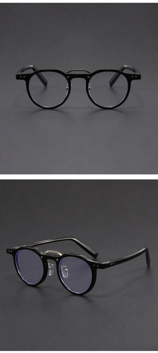 Personalized Retro Fashion New Design Men's Anti-blue Light Glasses Reading Glasses Can Be Customized Prescription 1028