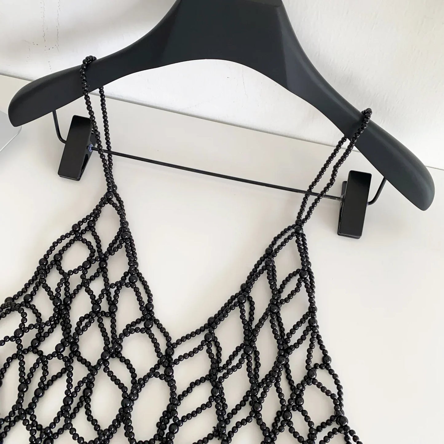 Strap Pearl Camisole Female V Neck Sleeveless Match Sweater Outside Top Fashion High Quality Hollow Out Loose Tank Top