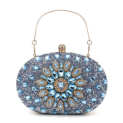 Diamond Women Luxury Clutch Evening Bag Wedding Crystal Ladies Cell Phone Pocket Purse Female Wallet for Party Quality Gift