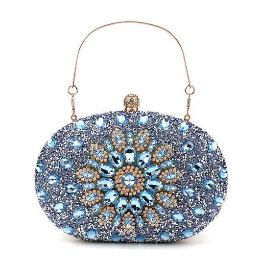 Diamond Women Luxury Clutch Evening Bag Wedding Crystal Ladies Cell Phone Pocket Purse Female Wallet for Party Quality Gift