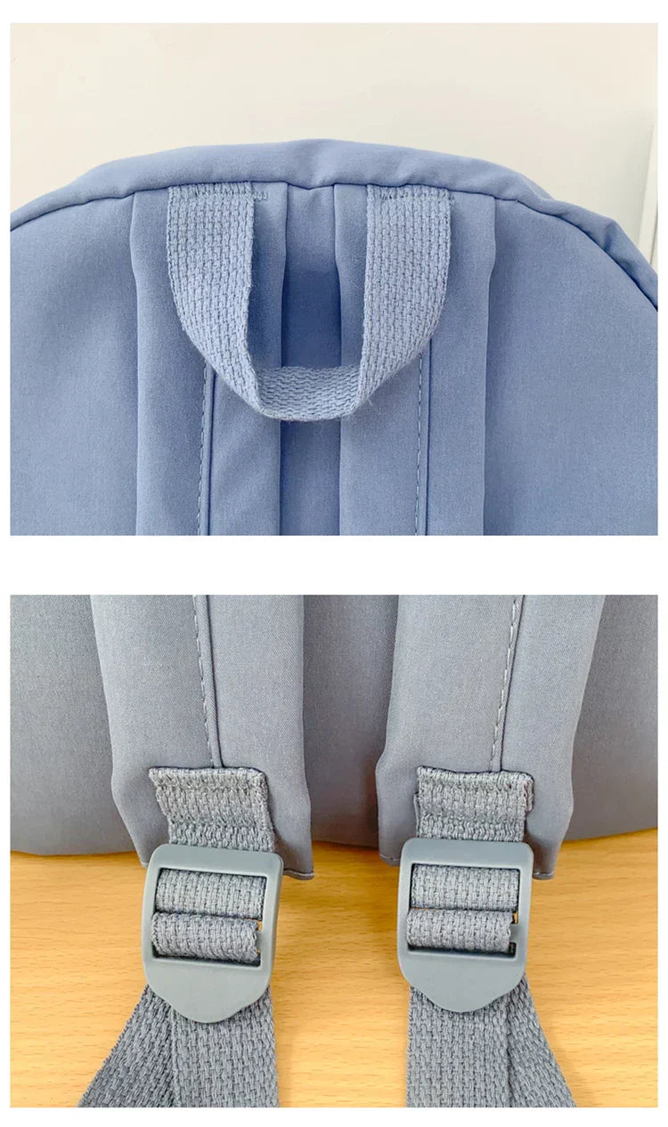 New Cute Nylon Backpack Suitable for Young Girls, Female Students, and Ladies, Multi-Pocket Student Backpack