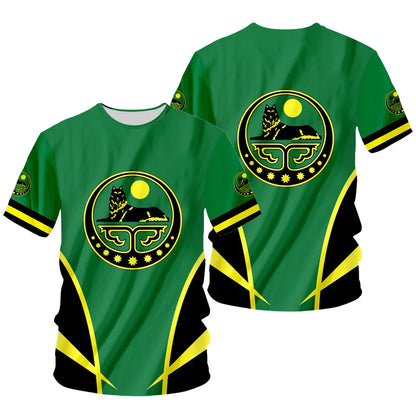 T-Shirt Men Women Chechen Heritage Graphic Tee Summer outdoor sports casual fashionable street clothing