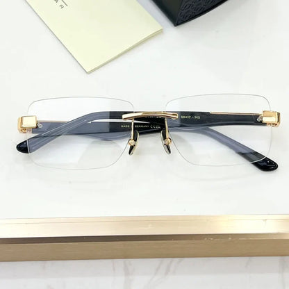 Luxury Business Style Sunglasses for Men Women Germany Brand High Quality Alloy Acetate Square Designer for Prescription Eyeware