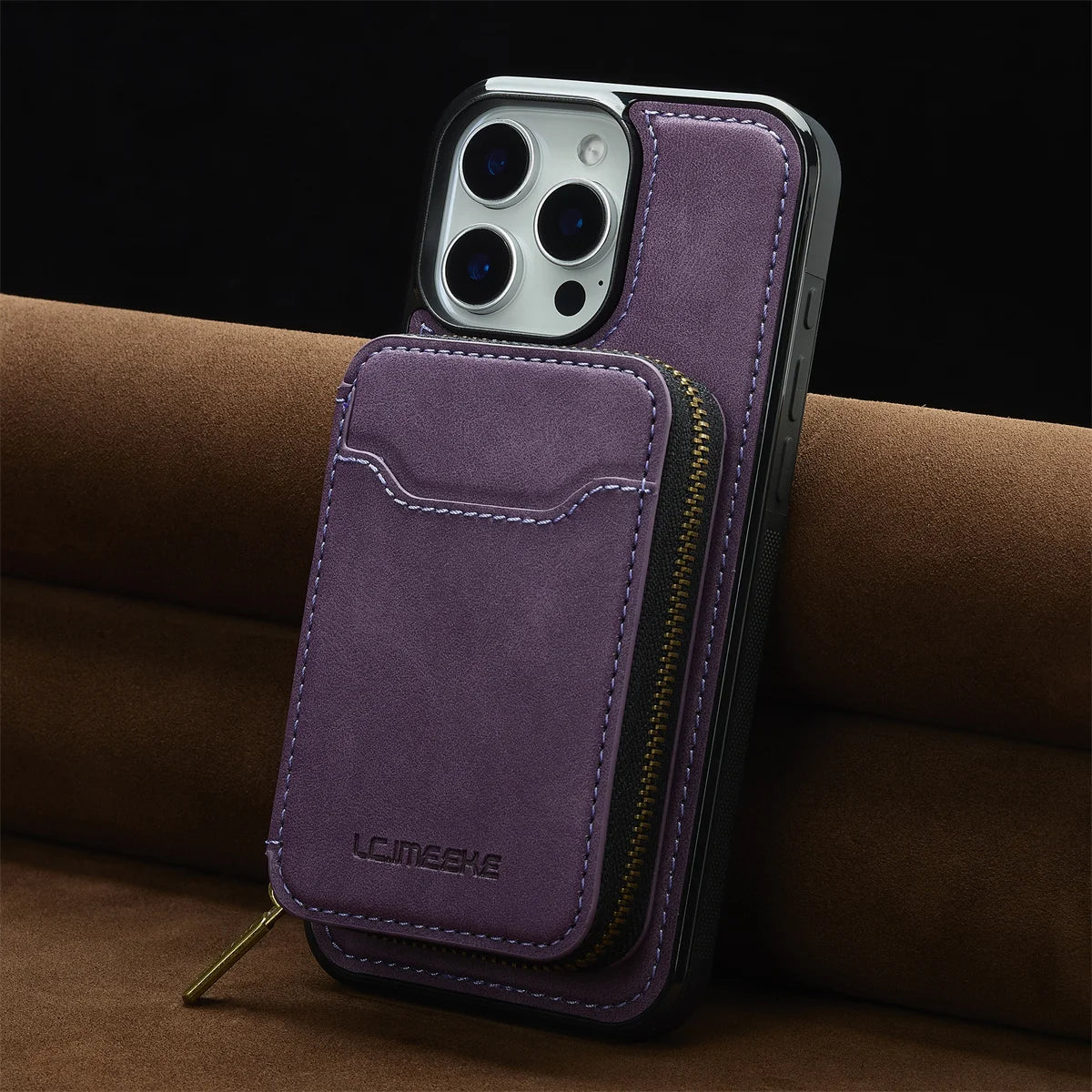 For Magsafe Magnetic Leather Phone Case for iPhone 16E 17 Air 16 15 Plus 14 13 12 11 Pro Max Wallet Card Holder Pocket Cover