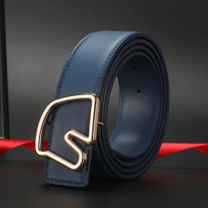 Width 3.8cm Famous Brand Belt Men Top Quality Luxury Genuine Leather Belts for Men Strap Metal Belt Fashion Women's Belt jeans