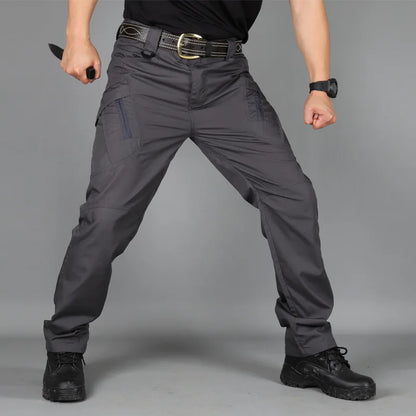 New Tactical 2-piece Set Pants Mens Outdoor Work Cargo Trousers Spring Summer Multi-pocket Waterproof Pant Training Hik Overalls