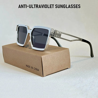 Millionaire Square Sunglasses Women 2026 UV400 Protection Sunglass Men Luxury Brand Design Fashion Glasses Gafas De Sol Hombre