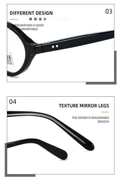 Simple Geometric Oval Small Frame Retro Design Women's Polarized Sunglasses UV Protection Customizable Prescription K9142