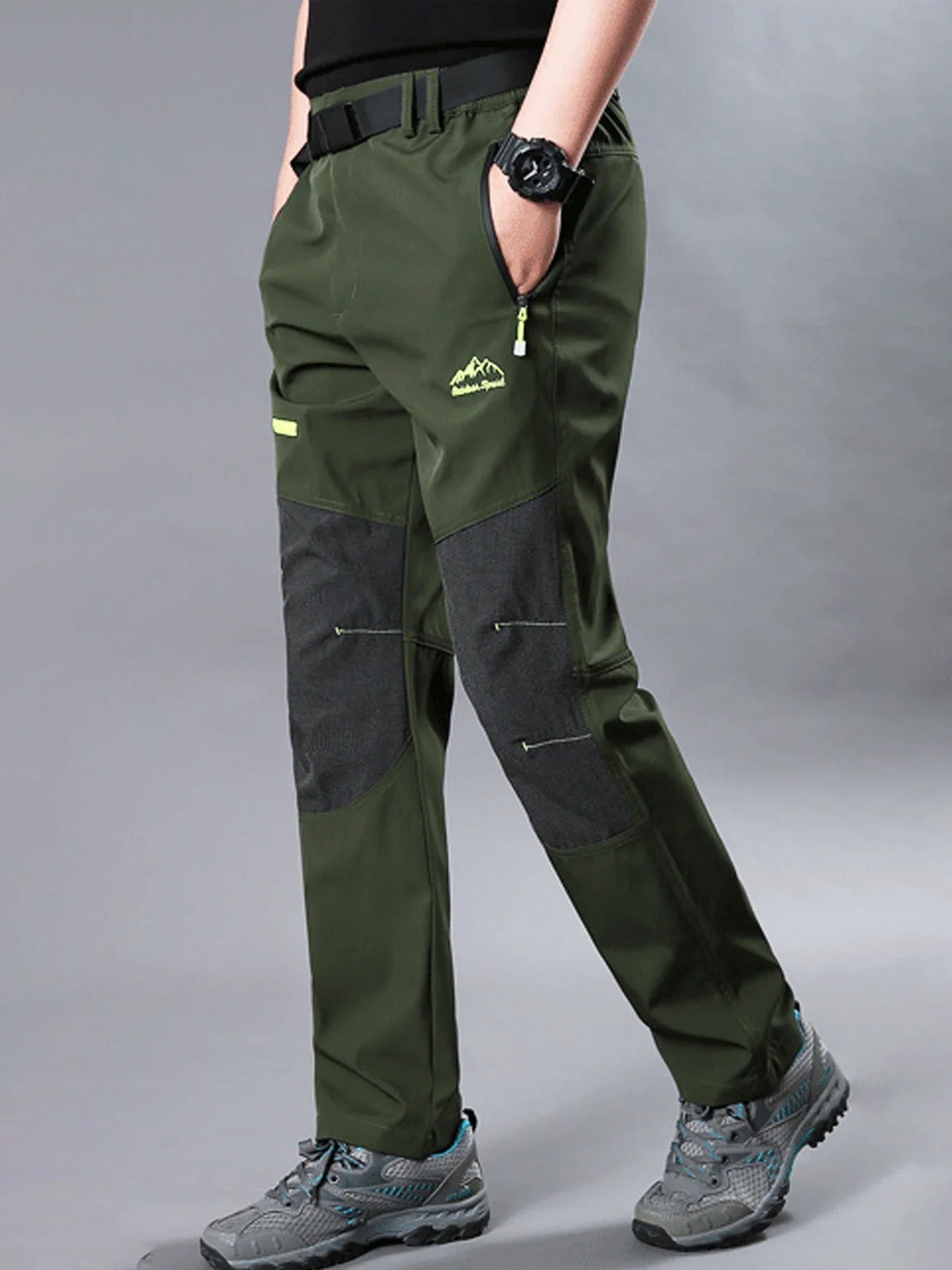 Free Belt Outdoor Cargo Pants Men Hiking Camping Quick Dry Pant Waterproof Elastic Spring Summer Climbing Trekking Trousers