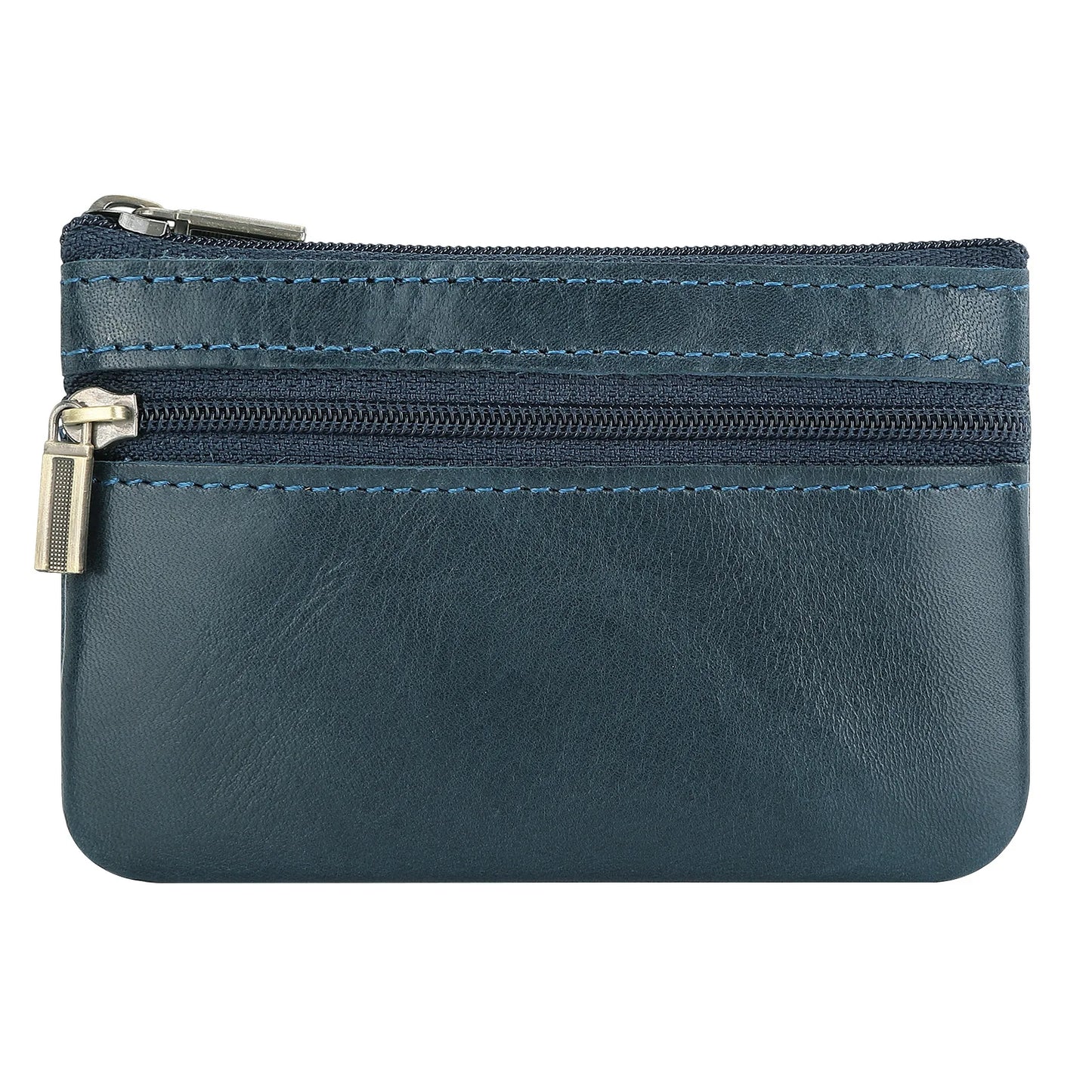 New Cow Leather Men's And Women's Change Vintage Coin Bag Headphone Purse Storage Mini Bag For Man And Woman