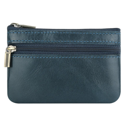 New Cow Leather Men's And Women's Change Vintage Coin Bag Headphone Purse Storage Mini Bag For Man And Woman