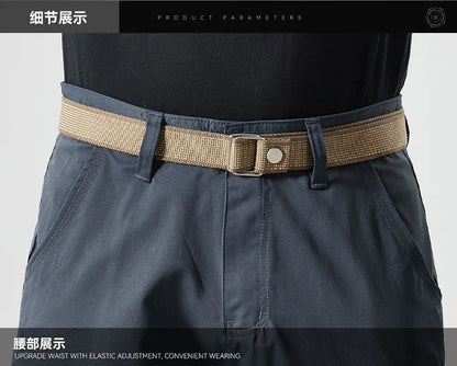 Autumn Work Pants Men Multi-pockets Cargo Trousers Casual Wear-resistant Workwear Spring Straight Pant Outdoor Hiking Trousers