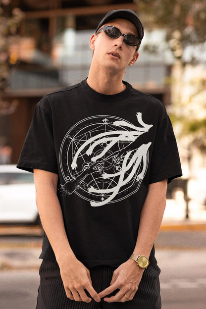 Classic Japan Anime FULLMETAL ALCHEMIST Manga Graphic Print T-shirt Men Women New Fashion O-neck Cotton Tee Oversized Casual Top