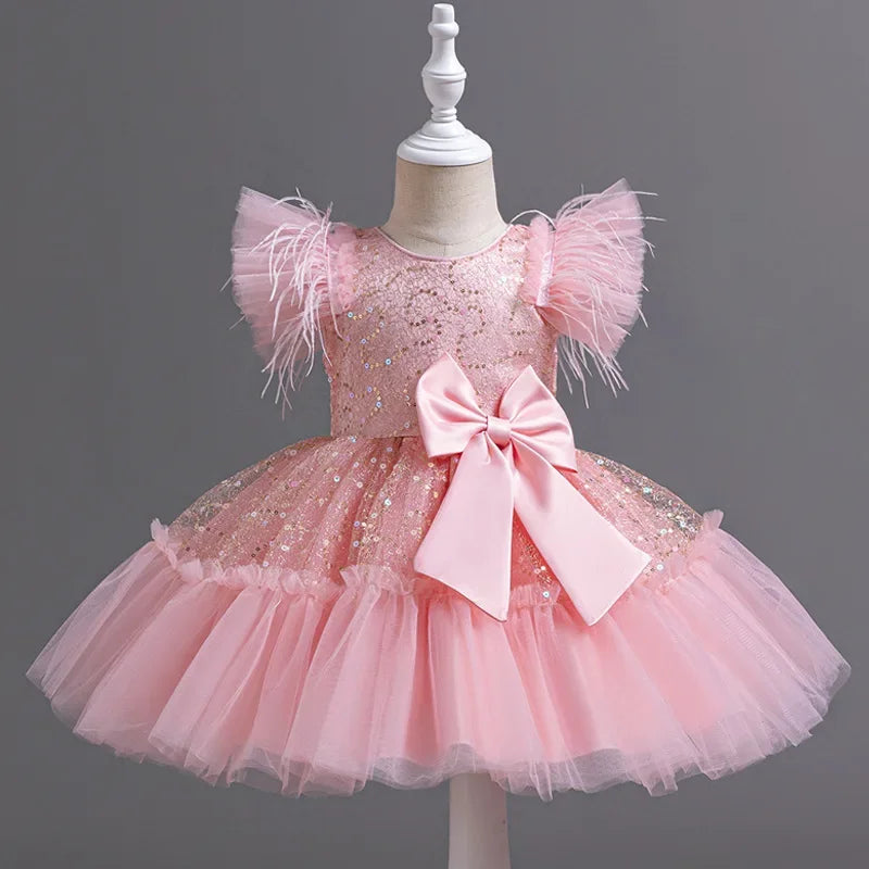 Fashion Girls Dresses for Party and Wedding Sleeveless Kids Birthday Party Princess Dresses Summer Girl Evening Gown 1-9 Years