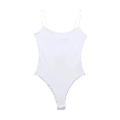 2025 Sexy Tight Bodys for Women White Black Backless Bodysuit Women One Pieces Jumpsuits for Women Sexy Lingerie Bodysuit