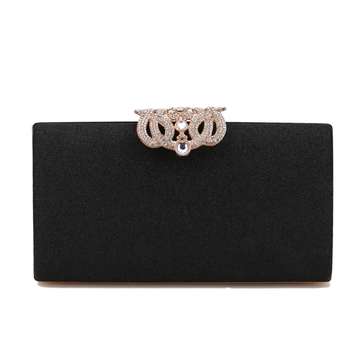 Sequined Fashion Women Evening Bags Crown Metal Chain Shoulder Day Clutch With Rhinestones Wedding Party Handbags