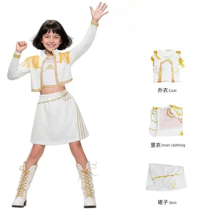 3Pcs Kpop Costume Rumi Singer Dance Dress 3D Print Girls Halloween Christmas Costumes Cosplay Fancy Stage Performance Outfits