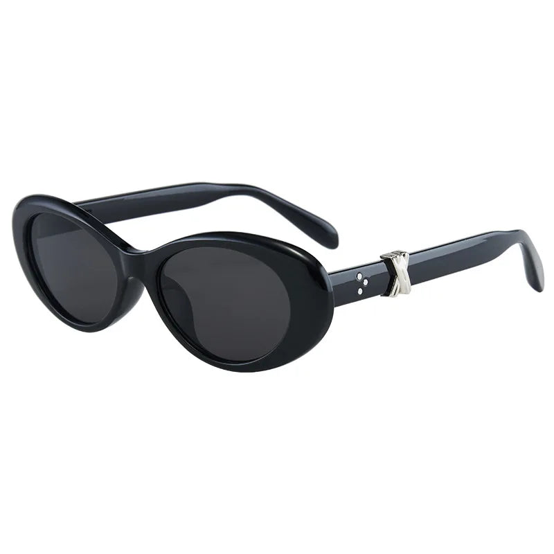 Vintage Oval Sunglasses NEW Women Luxury Brand Designer Small Oval Sun Glasses Retro Fashion Shades Men Eyegalsses Gafas De Sol