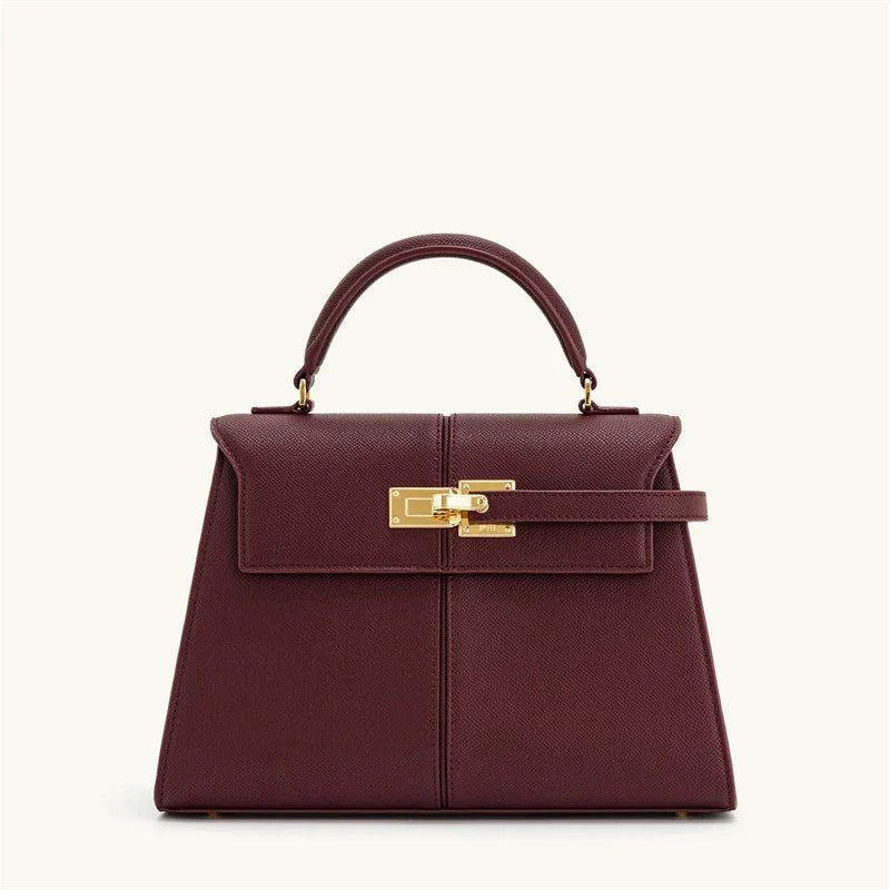 Women's Handbag Elise Designer Fashion 2026 New Burgundy Handbag Large Square Crossbody Bag High-end Women's Bag