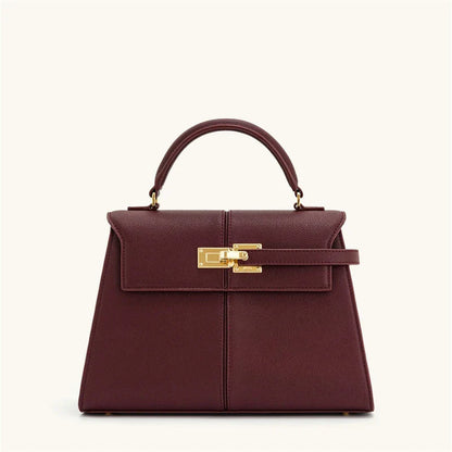 Women's Handbag Elise Designer Fashion 2026 New Burgundy Handbag Large Square Crossbody Bag High-end Women's Bag