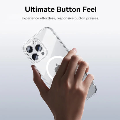 Magnetic Case for iPhone 17 16 15 14 Pro Max for MagSafe Wireless Charging PC Case for iPhone 13 12 11 Pro Max Funda Case