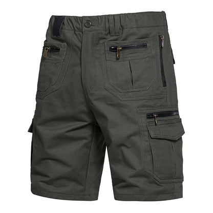 Men's Large Size Loose Casual Shorts Fashion Trendy Versatile Cotton Shorts Elastic Waist Summer Work Shorts