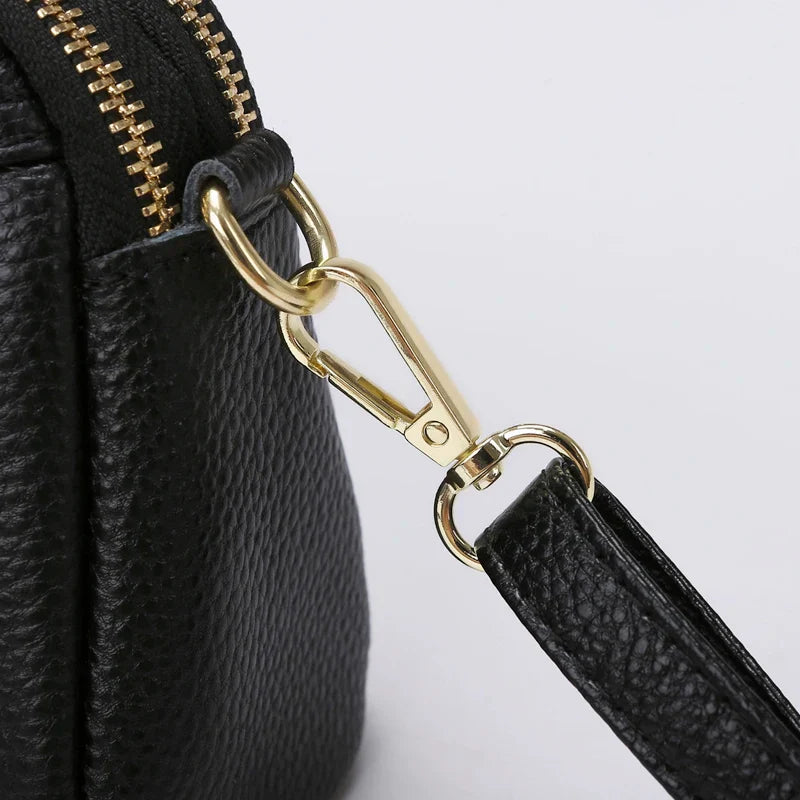 100% cowhide Womens New Korean Fashion Ladies Shoulder Bag Trend Handbags Retro Designer Luxury Female Totes Handbag for Girls