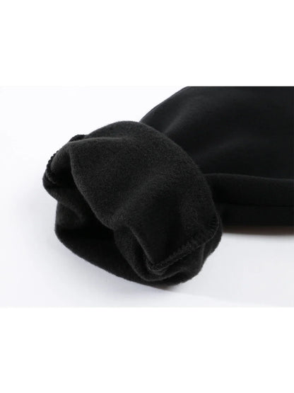 Men's fashionable pure cotton hooded sweatshirt set - Korean style trendy casual sportswear, loose fit, slimming effect