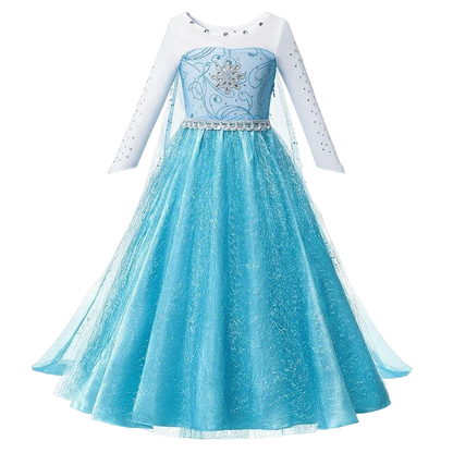 Children Costume Girl Dress Halloween Princess Cosplay Party Rapunzal Anna Elsa Birthday Clothes