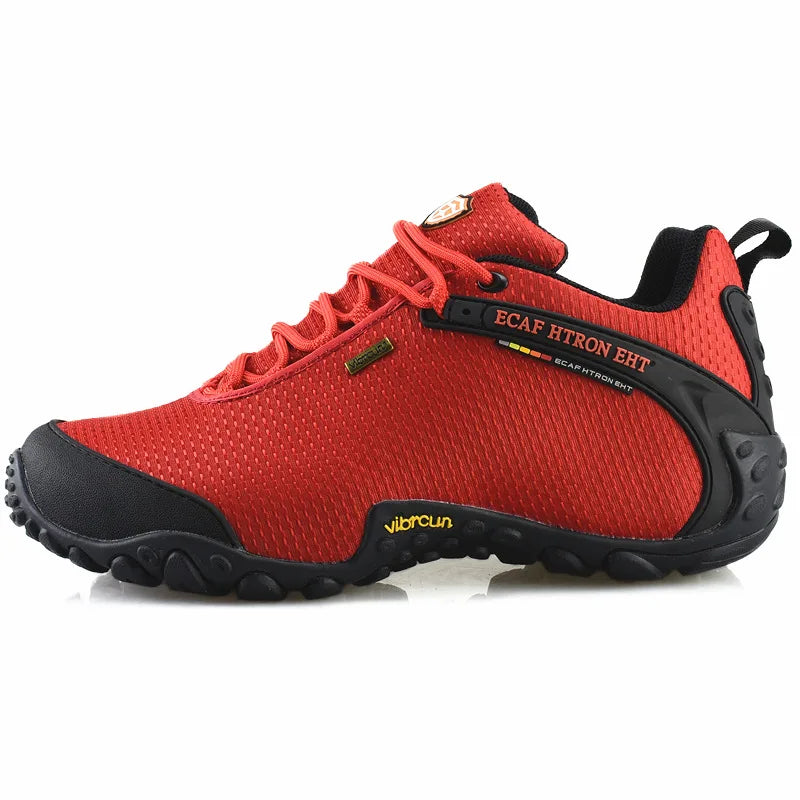 Mens Outdoor Mountain Climbing Shoes Mesh Non-Slip Breathable Trekking Hiking Shoes Waterproof Camping Soft Sneakers 39-46