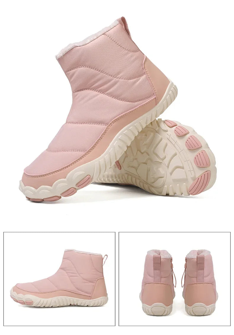 Cotton Boots Men/women Large Size 47 Waterproof Snow Boots Winter Warm  Comfort Zipper Anti Cold Non-slip Cotton Boots