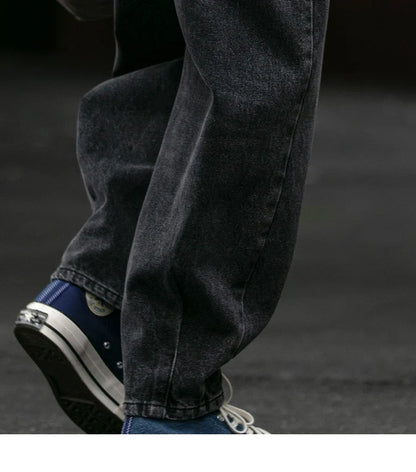 American Vintage High Quality Denim Cargo Pants Men Clothing Streetwear Loose Skate Jeans Harajuku Casual Harem Trousers Male