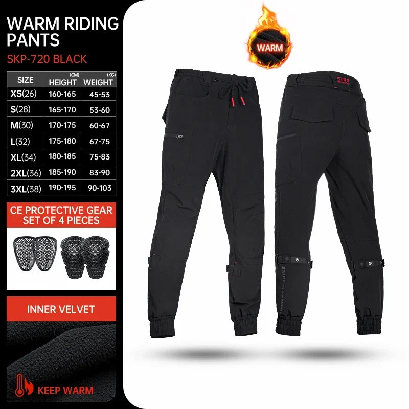 New Black Motorcycle Pants Riding Men Equipemt Summer Breathable Trousers With CE Protection Armor Wearing Gears Accessories