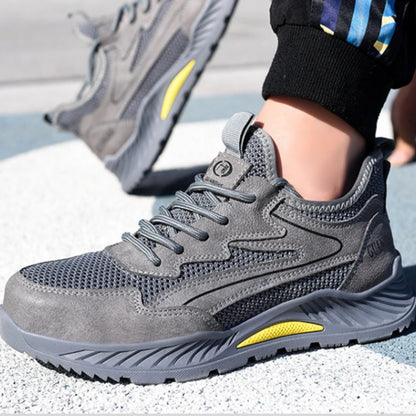 summer mesh safety shoes breathable work shoes industrial construction indestructible shoes for men steel toe safety work boots