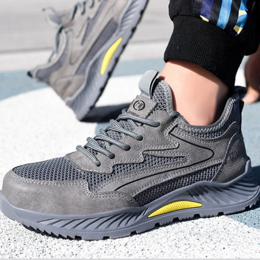 summer mesh safety shoes breathable work shoes industrial construction indestructible shoes for men steel toe safety work boots