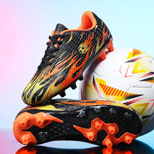New Kid Match Boys Professional Football Boots Sneakers Soccer Shoes Comfortable Outdoor Match Non-Slip Sports Shoes Unisex