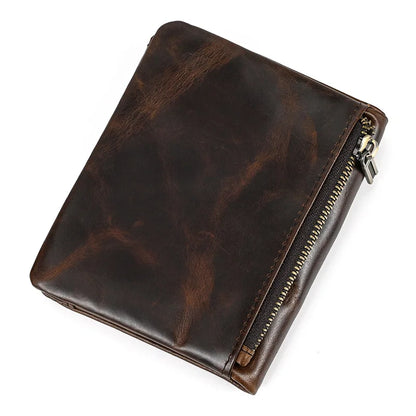 Men Card Holder Geestock Men's Wallet Rfid Credit Card ID Short Wallet Fashion Multi Card Retro Cowhide Coin Purse Casual wallet