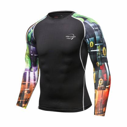 Cody Lundin Men Long Sleeve Compression Athletic Workout Shirt Water Sports UPF 50+ Rash Guard High Quality Jiu Jitsu Gi BJJ Top