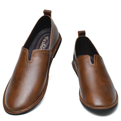 Large Men'S Soft Soled Retro Casual Loafers Comfortable And Non Slip Designed Purely By Hand For Casual Business Shoes 38-47