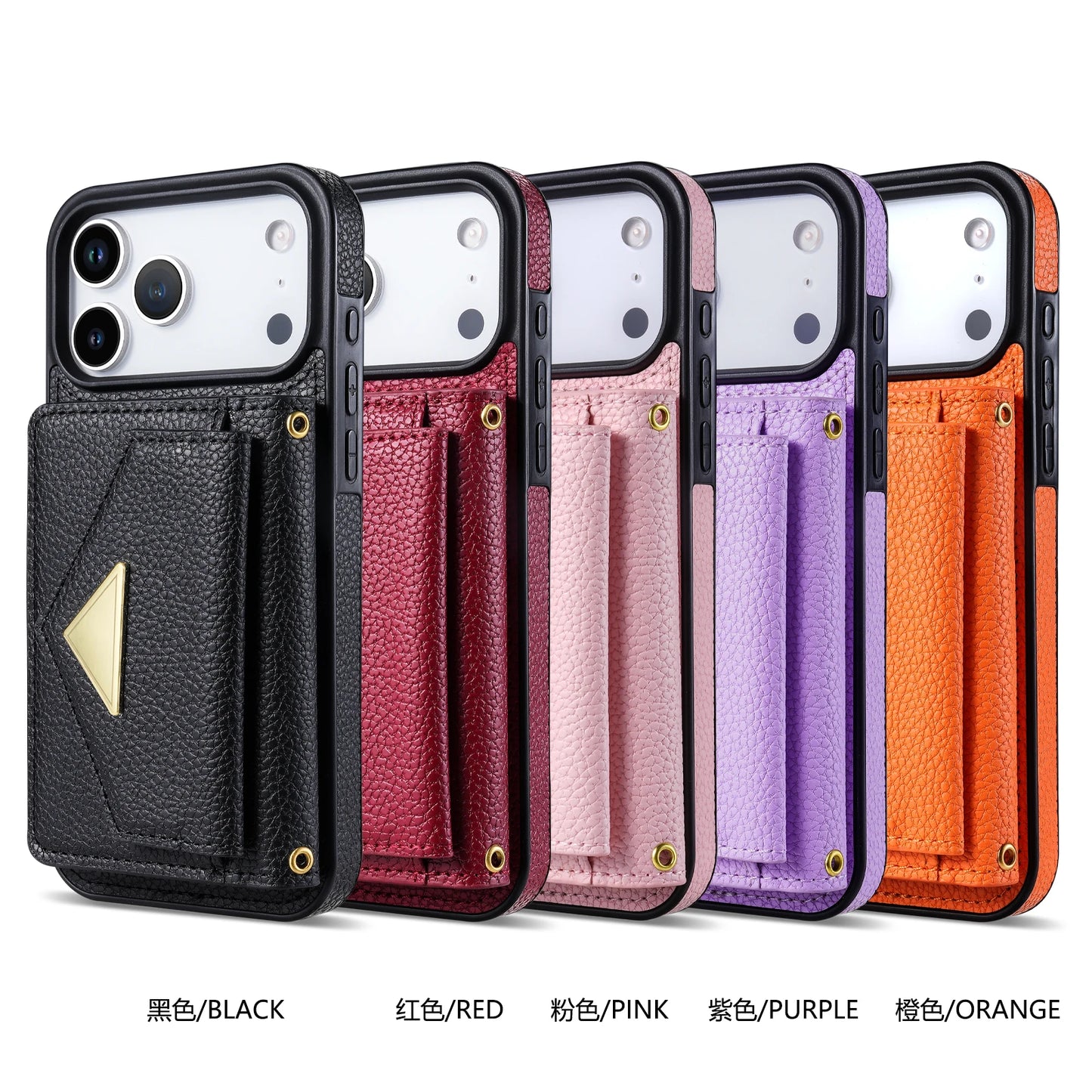 Crossbody Lanyard Leather Wallet Card Phone Case for IPhone 17 Air 16E 16 Pro Max 15 14 Plus 13 12 11 XS XR SE2020 Leather Cover