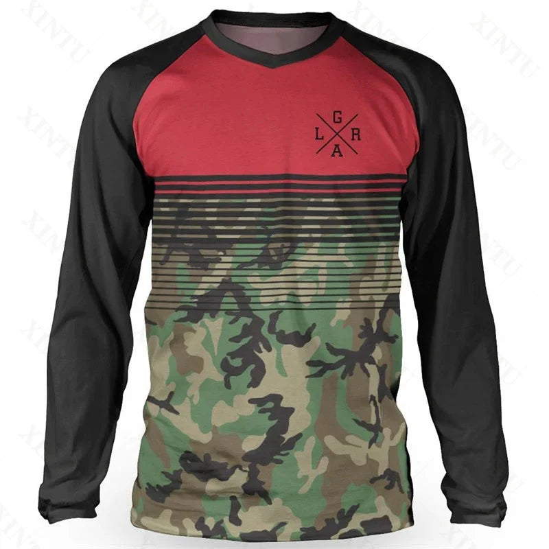 Loose Rider Men's Jersey DH Motocross Downhill Suit MTB Mountain Bike Breathable T-Shirt LGRA Long Sleeve Sweatshirt