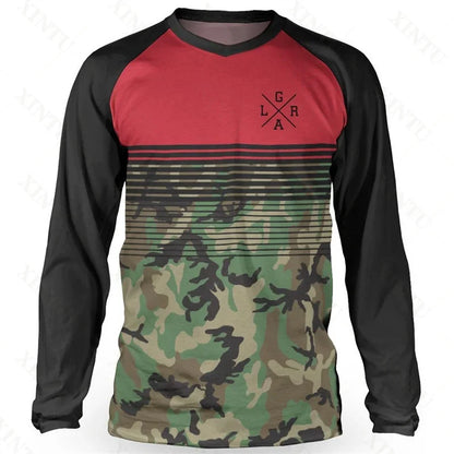 Loose Rider Men's Jersey DH Motocross Downhill Suit MTB Mountain Bike Breathable T-Shirt LGRA Long Sleeve Sweatshirt