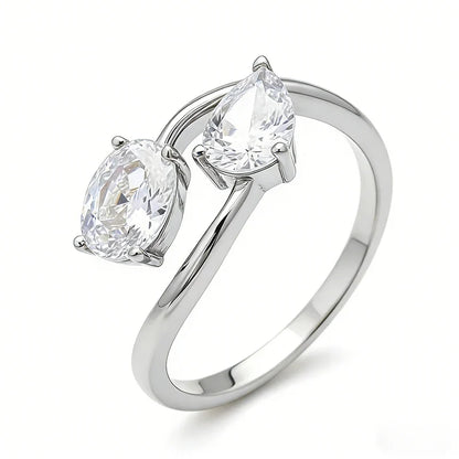 Full D Vvs1 6*8mm Moissanite Rings for Women Proposal Wedding Band 100% S925 Sterling Silver Jewelry Gifts High-quality