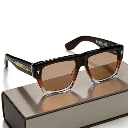 2026 High Quality Handmade Square Acetate UV Protection Men Sunglasses Prescription Myopic Retro Eyewear Men Women Reading Glass