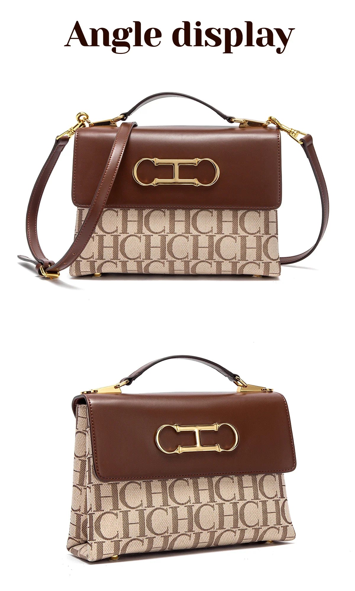 Women's Classic Retro Fashion Shoulder Bag Versatile Business Commuting Handbag 2025 Letter Design
