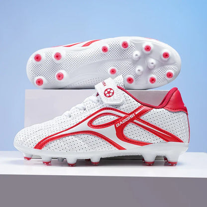 Kids Unisex Soccer Shoes Boys Grils Football Boots Non-Slip Training Indoor Outdoor Athletic Shoes Breathable Ultralight Sports