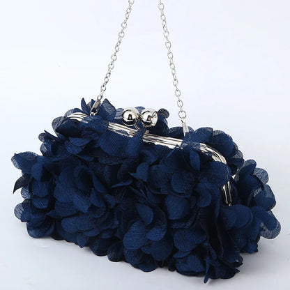 Flower Dinner Purse Designer Floral Chain Crossbody Bride Handbag Clutches Woman Petal Evening Party Clutch Wedding Dress Bag