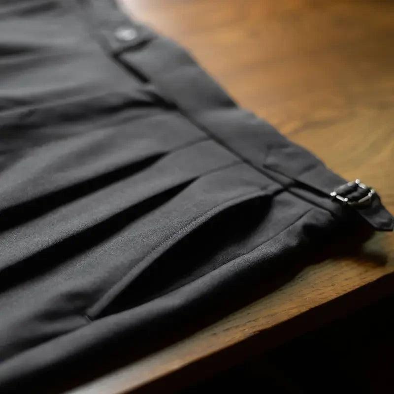 2024 Men Spring Autumn New Solid Business Casual Suit Pants Men Formal Wear Office Trousers Male Long Straight Pants