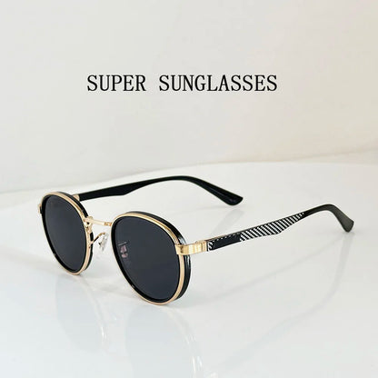 Fashion Oval Sunglasses For Men Luxury Retro Glasses Vintage Sunglasses Women Trendy And Fashionable Gafas De Sol Hombre Okulary